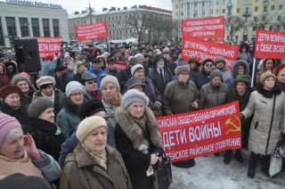 Дети войны на митинге в Петербурге потребовали достойной жизни