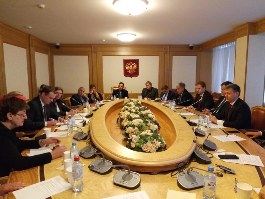 Н.В. Арефьев и депутаты-коммунисты Госдумы провели встречу с делегацией Левой партии Германии
